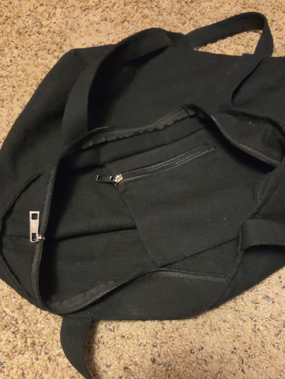 Black 'READ BOOKS' Canvas Tote Bag - Picture 3 of 4